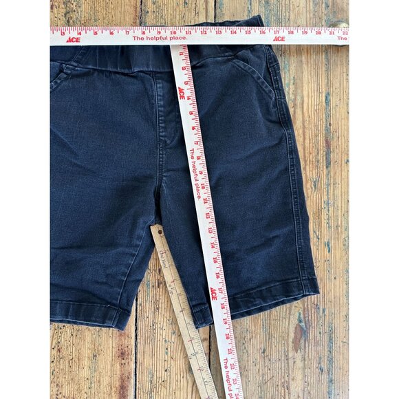 H&H By Harmony & Havoc Womens Black Shorts 14 pull on elastic cottton long - Picture 7 of 7